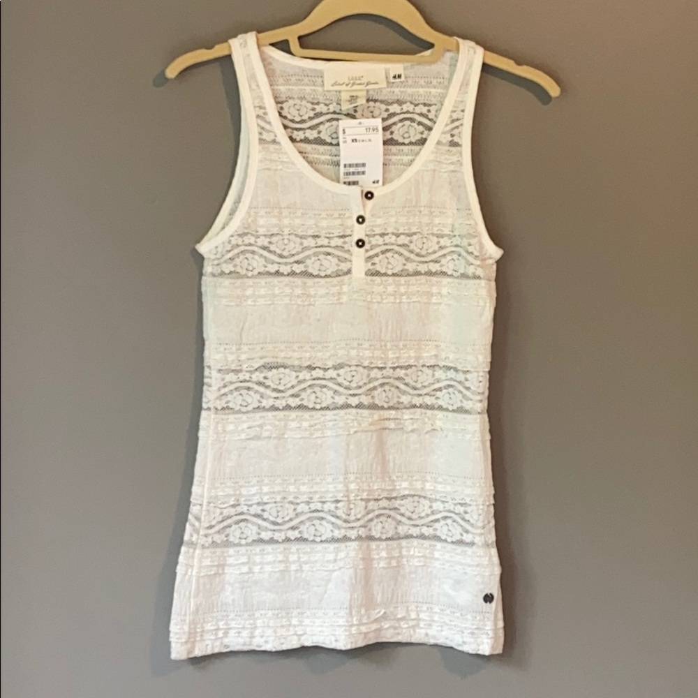 H + M/L.O.O.G. Lace Tank Top